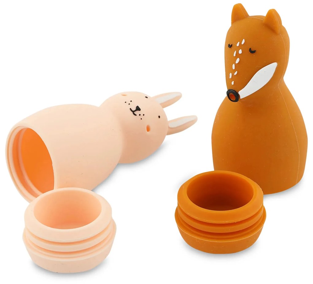 Detská striekacia hračka do vane 2 ks Mrs. Rabbit, Mr. Fox