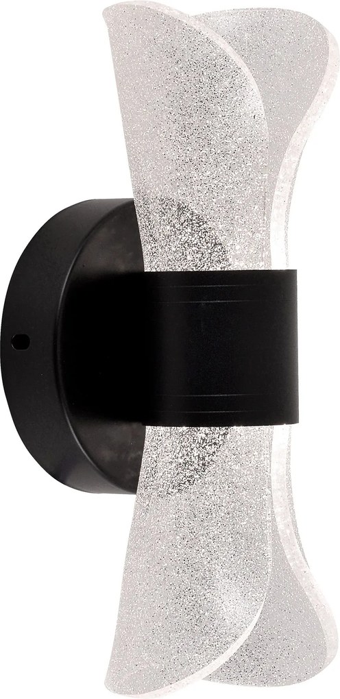 Toolight Toolight, LED nástenné svietidlo 10 x 22,5 cm, 5W, G029-W, čierna, OSW-00690