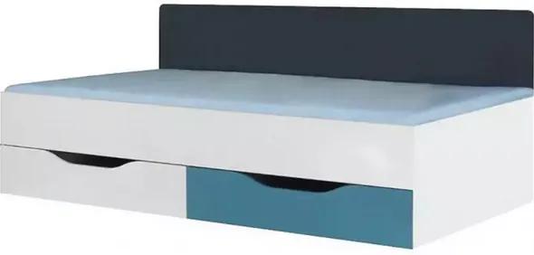TABLO posteľ TA12 A Farba: Grafit + Biela + Atlantic