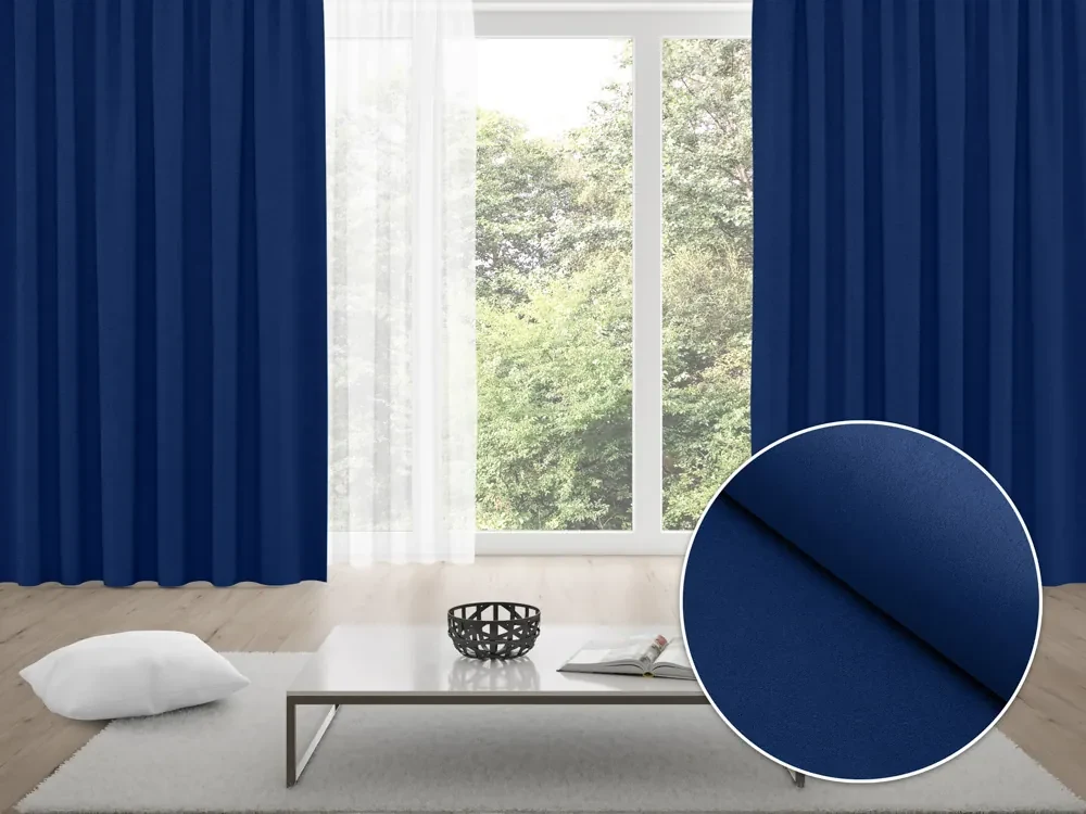 Biante Zatemňovací záves Blackout BKS-411 Námornícka modrá - šírka 270 cm 270x220 cm