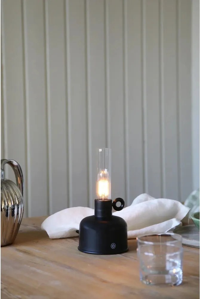 Čierna LED stolová lampa (výška 22 cm) Astrid – Markslöjd