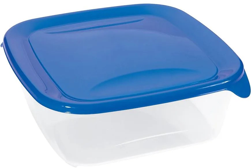 Štvorcová nádoba na potraviny. Fresh&Go 182263 modrá/