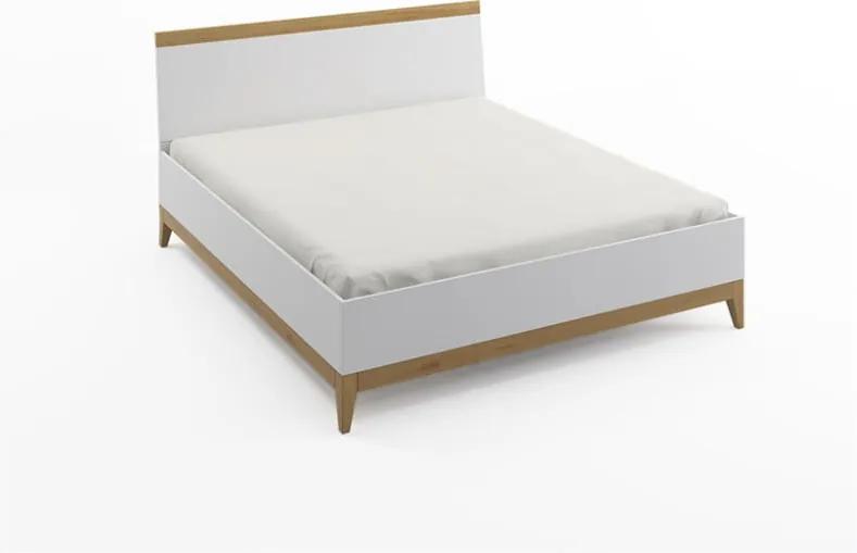 Dvojlôžková posteľ z masívneho borovicového dreva SKANDICA Livia High Bed, 200 x 200 cm