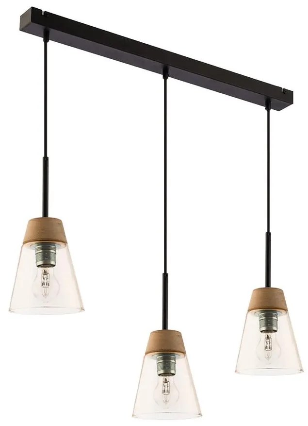 Jupiter 1547 - DM 3 BU - Závesné svietidlo DOMINO 3xE27/60W