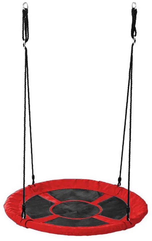 Hojdací kruh bocianie hniezdo, 110 cm, červený