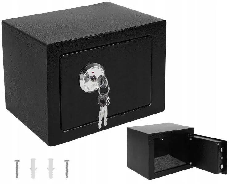 Verk 01781 Trezor s mechanickým zámkom čierny