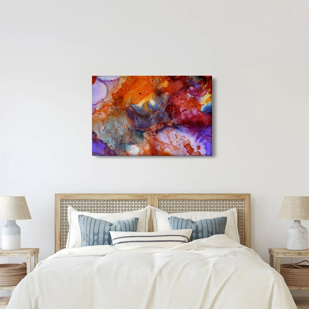 Obraz - Abstraktné atramentové umenie (90x60 cm)