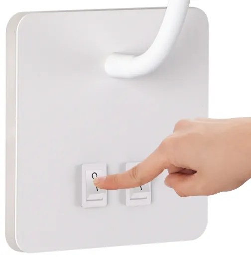 Brilagi - LED Flexibilná nástenná lampa MAYA Double LED/4W/230V + LED/3W biela