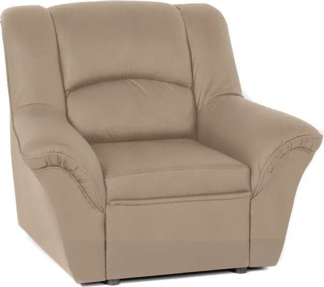 Kožené kreslo Dubaj LUX, béžová (k-10)