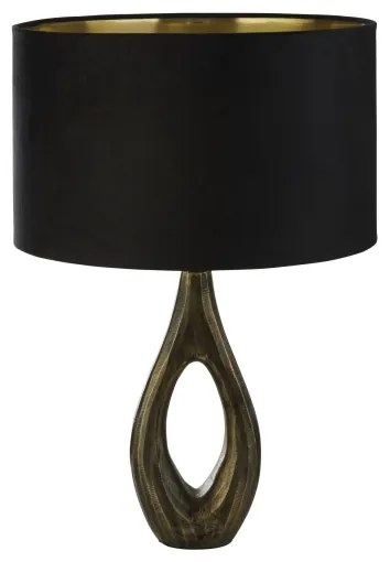 Searchlight EU86531BK - Stolná lampa BUCKLOW 1xE27/40W/230V mosadz