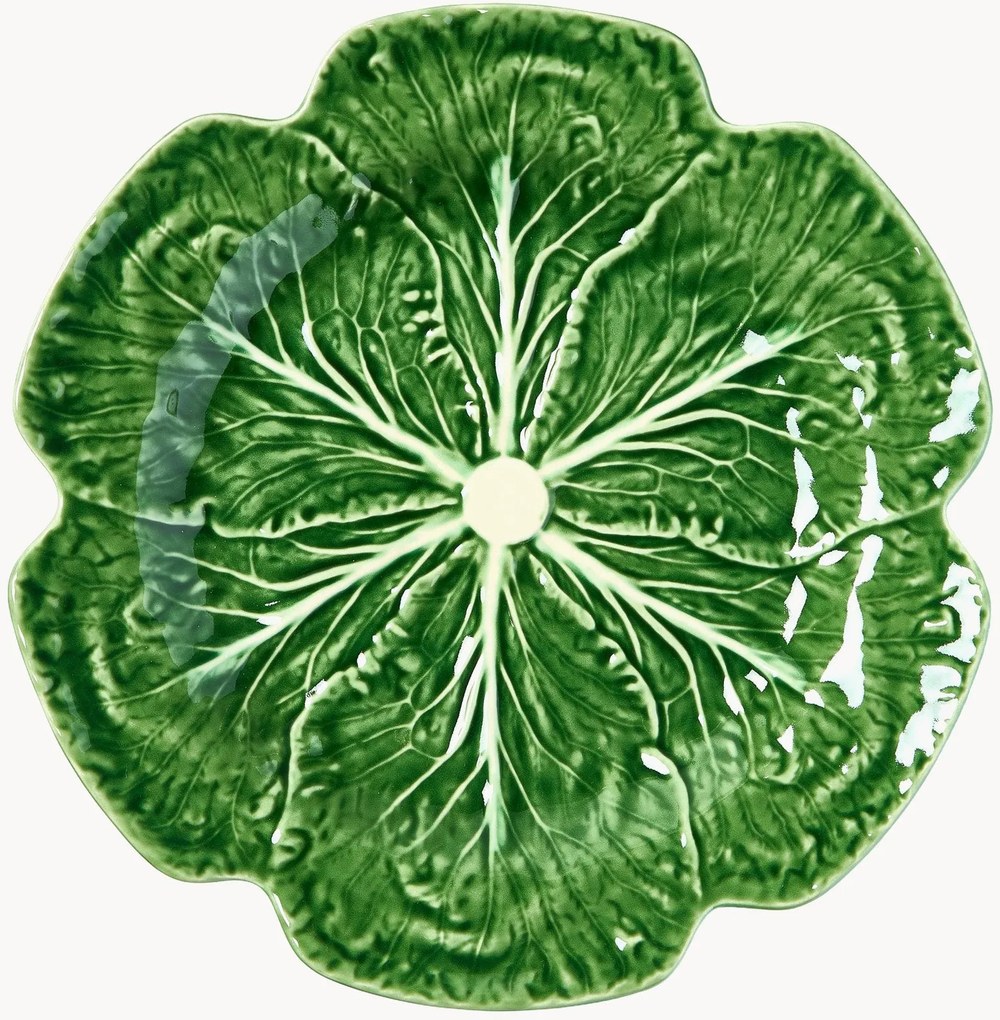 Ručne maľované servírovacie podnosy Cabbage, 2 ks