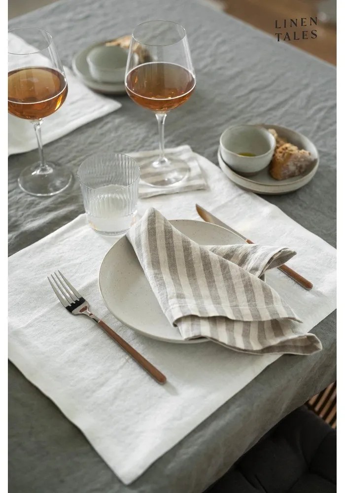 Ľanový obrus 140x300 cm Khaki – Linen Tales