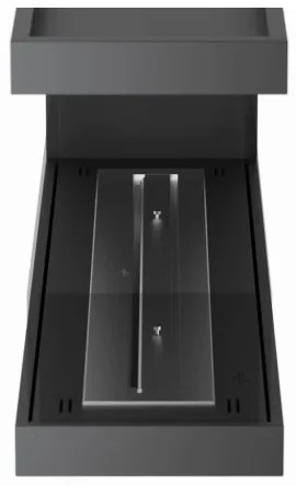 InFire - Rohový BIO krb 120x50 cm 3kW obojstranný