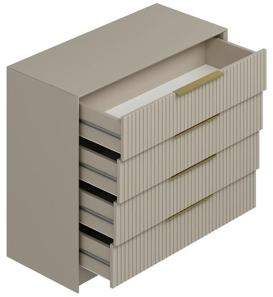 Komoda so zrkadlom Kale Beige