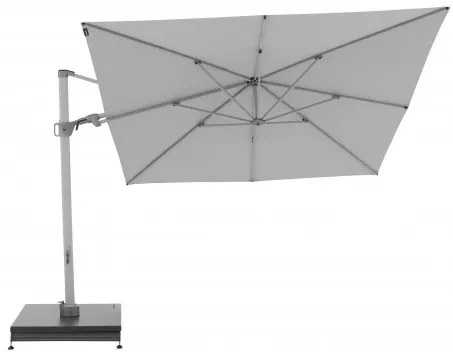 Knirps KNIRPS 320 x 320 cm - luxusný výkyvný záhradný slnečník s bočnou tyčou : Farba slnečníka - Světle šedá