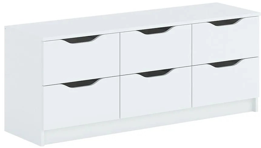 Komoda 6s Kelly biela