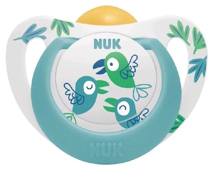 Dojčenský latexový cumlík NUK Star 18-36 m zelený