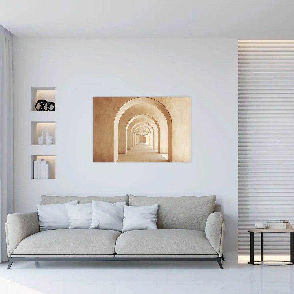 Obraz - Béžový priechod (90x60 cm)