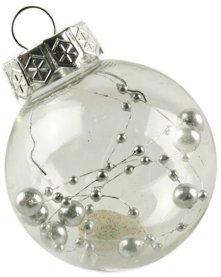 DECOLED Sada ozdob, prům. 6 cm, tyrkysová