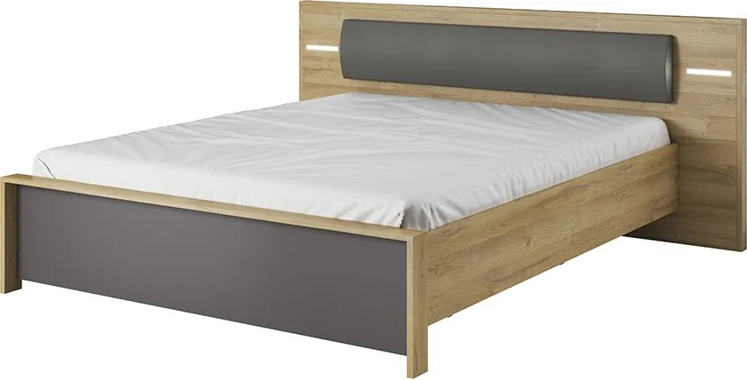 Moderná posteľ Framo 160x200cm + LED podsvietenie