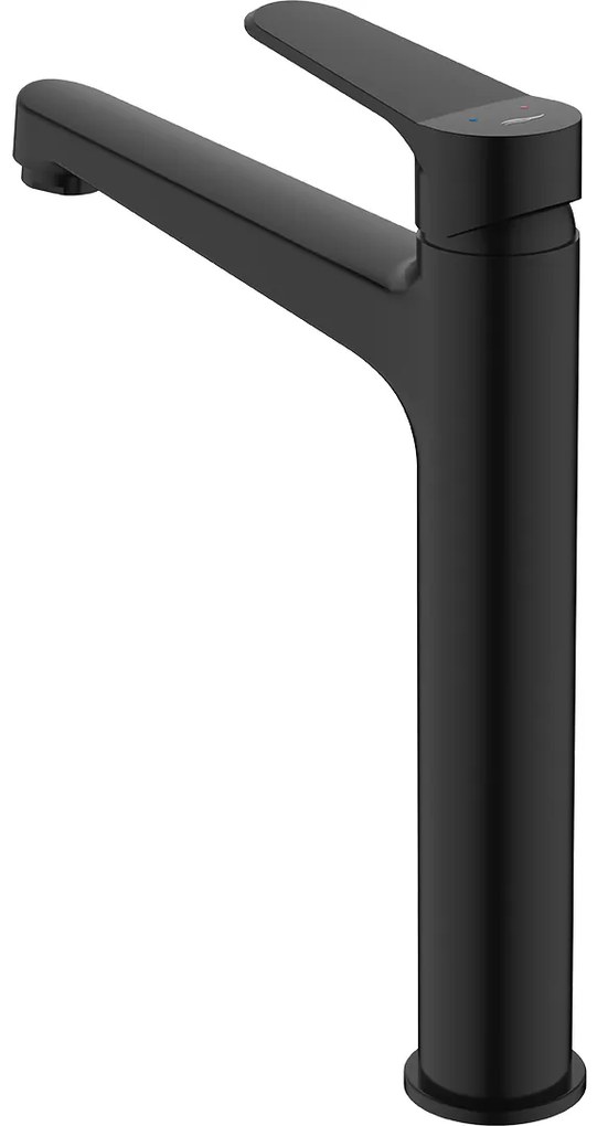 Kuchinox Atez, vysoká umývadlová batéria h-288 + odtoková zátka ClickClack, čierna matná, LAV-BTK_72NA