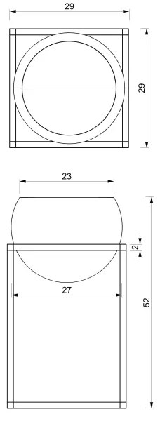 Kovový kvetináč 51,3x29 cm čierna