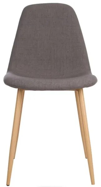 SADA 4x Jedálenská stolička ROKA tmavošedá