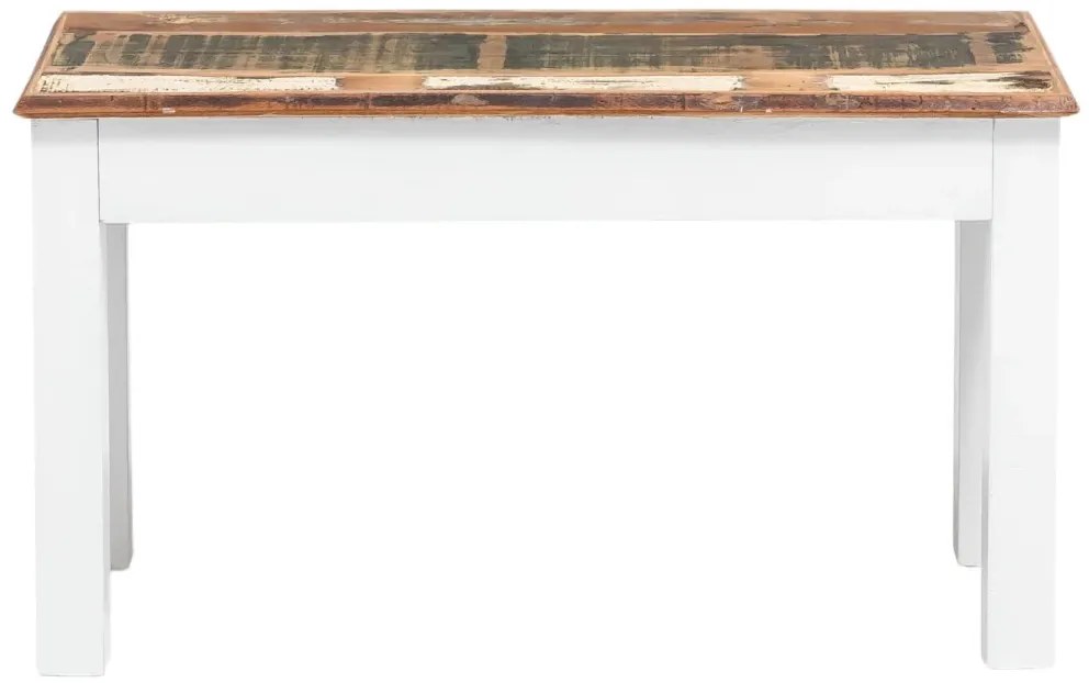 furniture-nabytek.cz - Masivní lavice Perth z recyklovaného dřeva, lakovaná, bílá / barevná