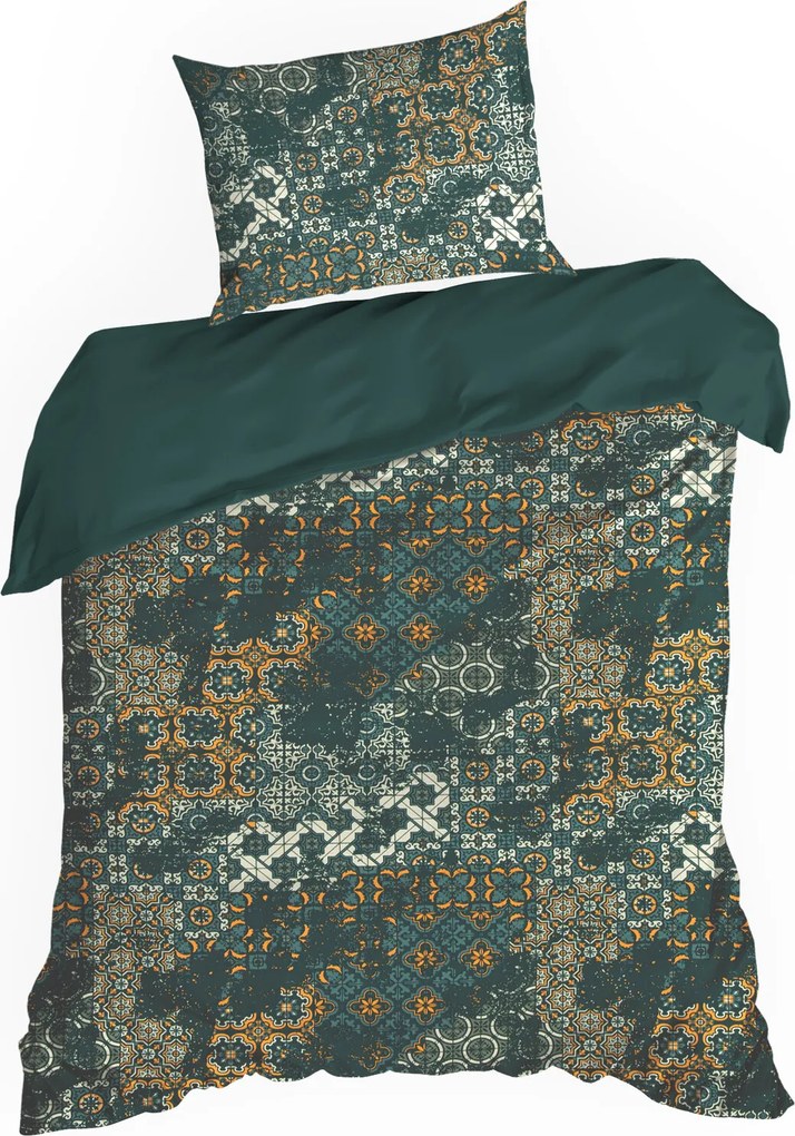 SATÉNOVÉ OBLIEČKY SPRING69 200X220 CM, 2 KS 70X80 CM VZOROVANÉ