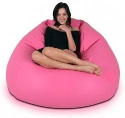 Sedací vak guľa ružová TiaHome