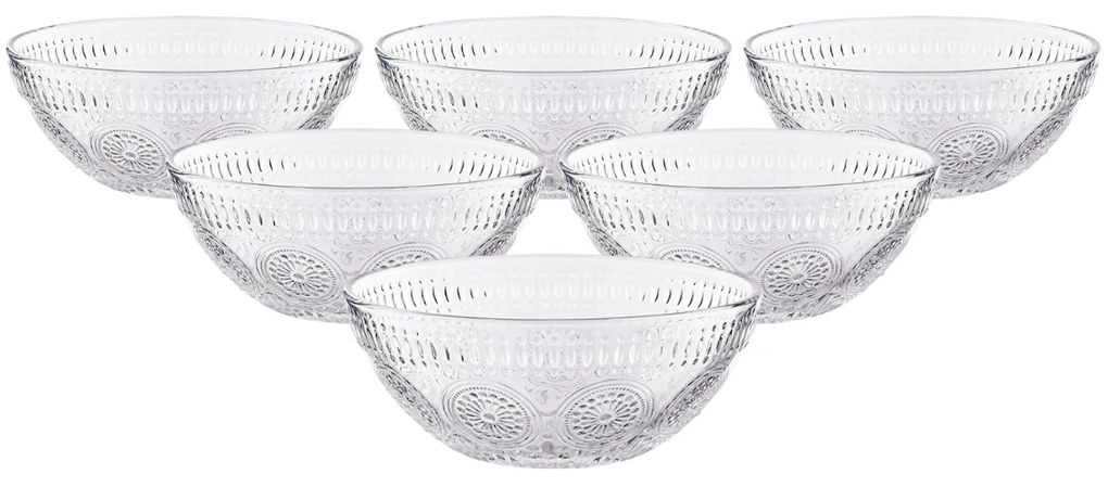 Altom Sada sklenených misiek Daisy 13 cm, 6 ks