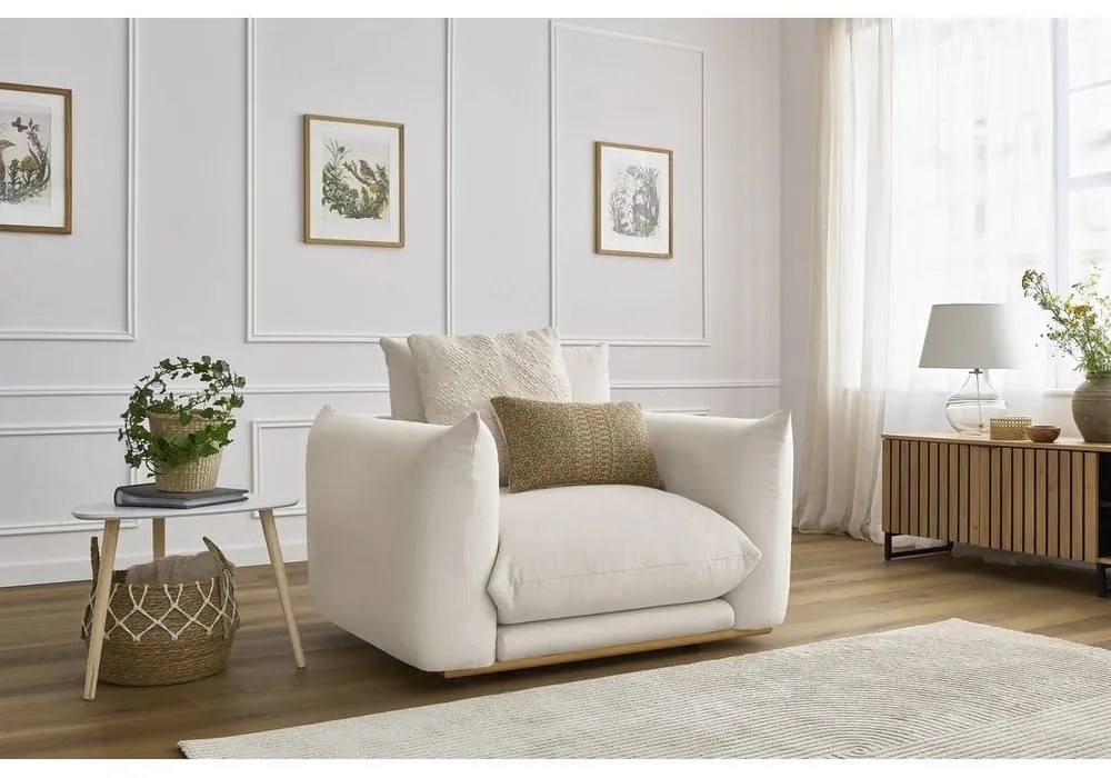 Krémové kreslo Ernest – Bobochic Paris