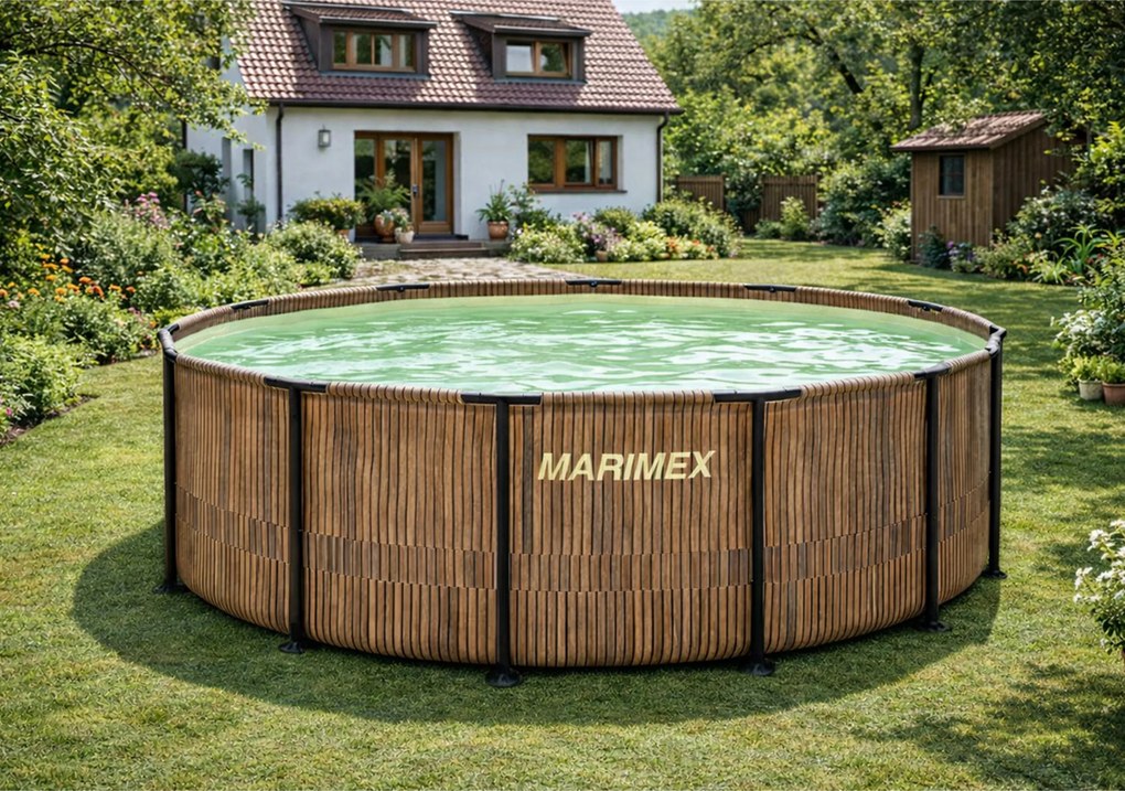 Marimex | Bazén Marimex Florida 4,57 x1,32 m so zabudovaným skimmerom - motív TEAK | 10340322