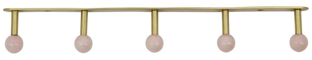 House Doctor Kovový vešiak Ball Pink 35 cm