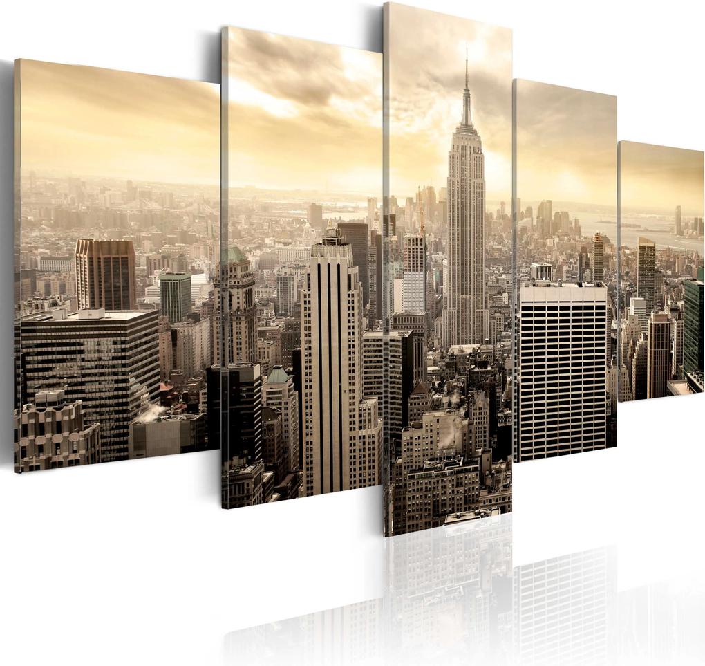 Obraz - New York and sunrise 100x50