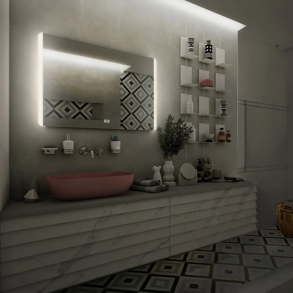 Nimco LED zrkadlo 1000x700 s dvoma dotykovými senzormi - ZP 17004VX