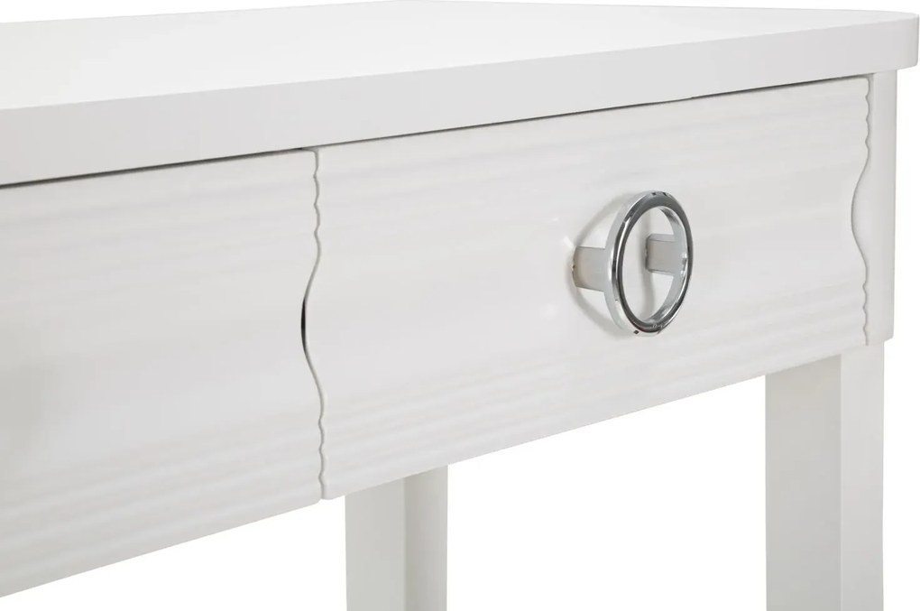 Konzolový stolík Shine 110 cm biely
