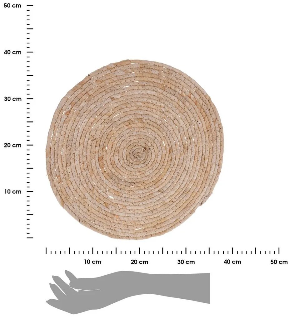 Pletená podložka na stôl Boho 38 cm
