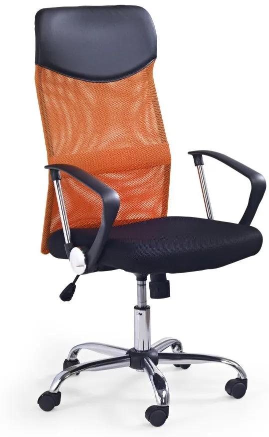 Kancelárska otočná stolička VIRE - látka, sieť, viac farieb Biela