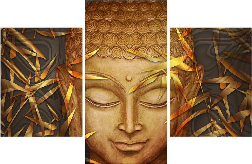 Obraz - Zlatý Budha (90x60 cm)