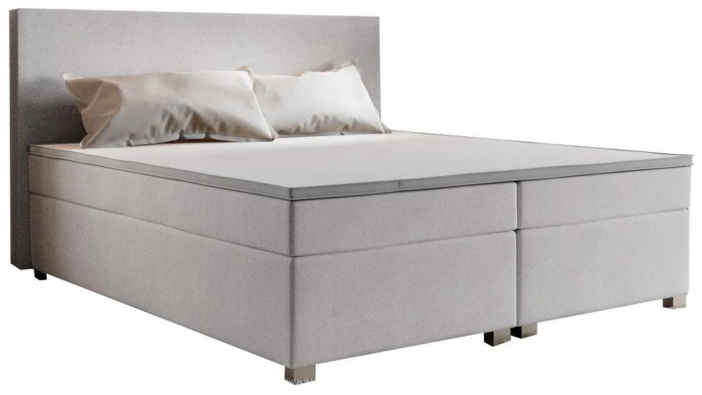 Manželská posteľ Boxspring 160 cm Simon Comfort (béžová) (s matracom, bez úložného priestoru). Vlastná spoľahlivá doprava až k Vám domov. 1056324