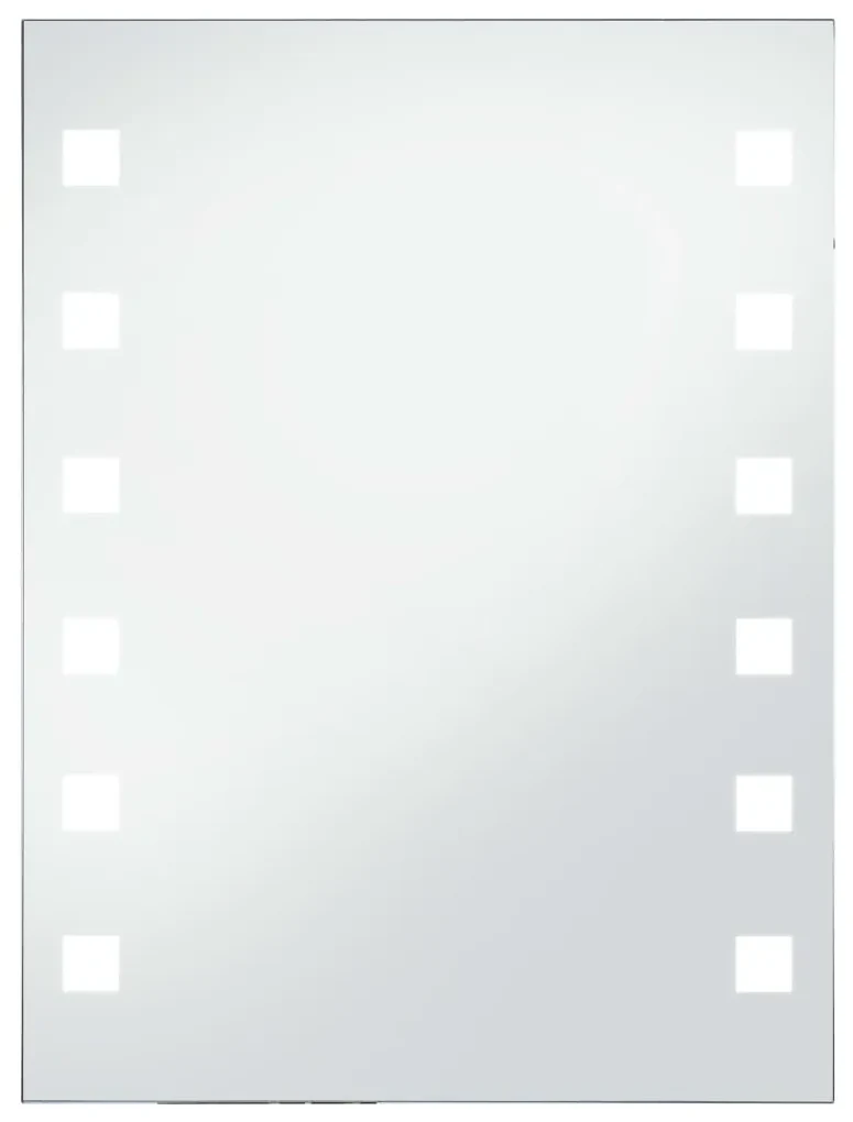 vidaXL Kúpeľňové nástenné zrkadlo s LED osvetlením 60x80 cm