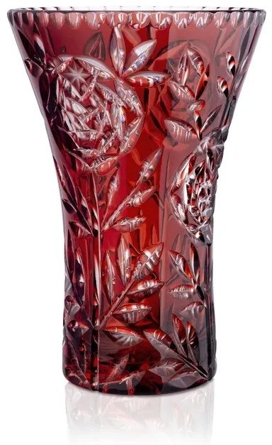 Bohemia Crystal Brúsená váza Ruže 260mm