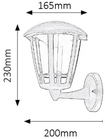 Rabalux SORRENTO LED nástenné svietidlo 8125, IP44