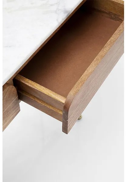 Grace konzolový stolík hnedý 100x76 cm