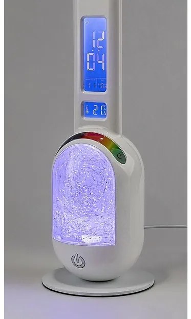 Rabalux 74231 stolná LED lampa s glitrami Figen, biela, 5W, 290lm, 5000K, stmievateľná