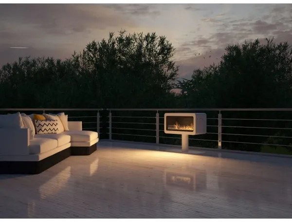 InFire - BIO krb 82,5x78 cm 3kW biela