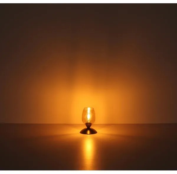 Globo 24007N - Stolná dotyková lampa KUWAITA 1xE14/25W/230V chróm