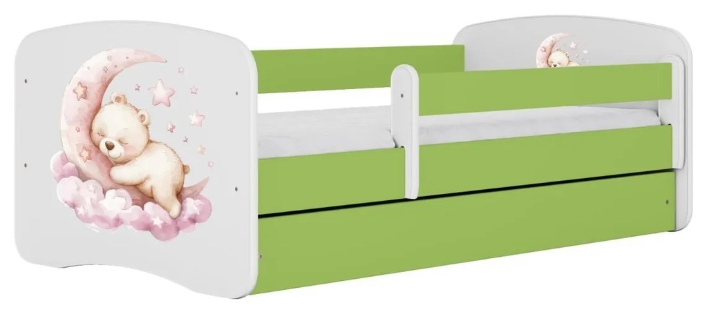 Dětská postel Babydreams medvídek zelená