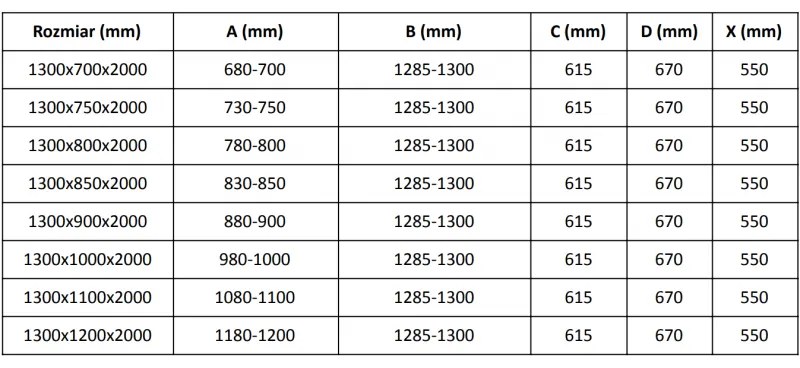 Mexen Velar, sprchový kút s posuvnými dverami 130 x 100 cm, 8mm číre sklo, brúsená oceľ, 871-130-100-01-97